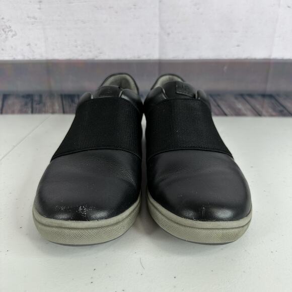 Josef Seibel Sneaker Womens 7.5 EU 38 Black Leather Slip on Shoe Comfort Cushion - Picture 2 of 12